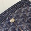 Goyard blue navy Goyardine Canvas Plumet Pocket Wallet |
