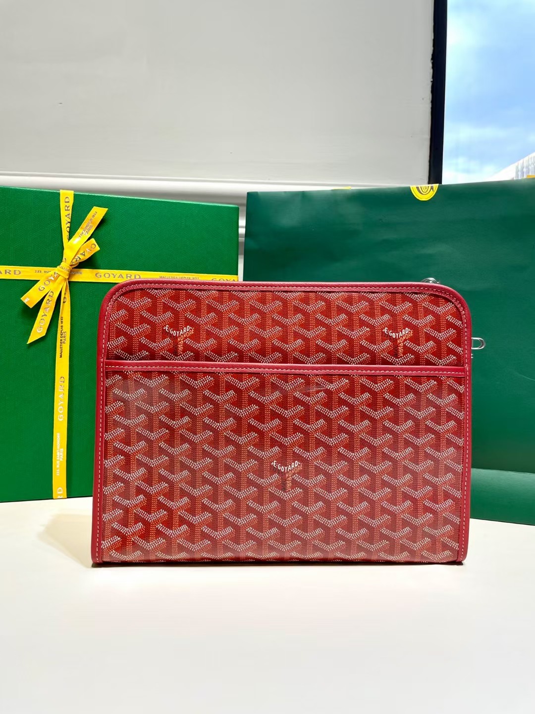 Goyard Jouvence Toiletry Holding Bag – red Goyard Jouvence GM Toi