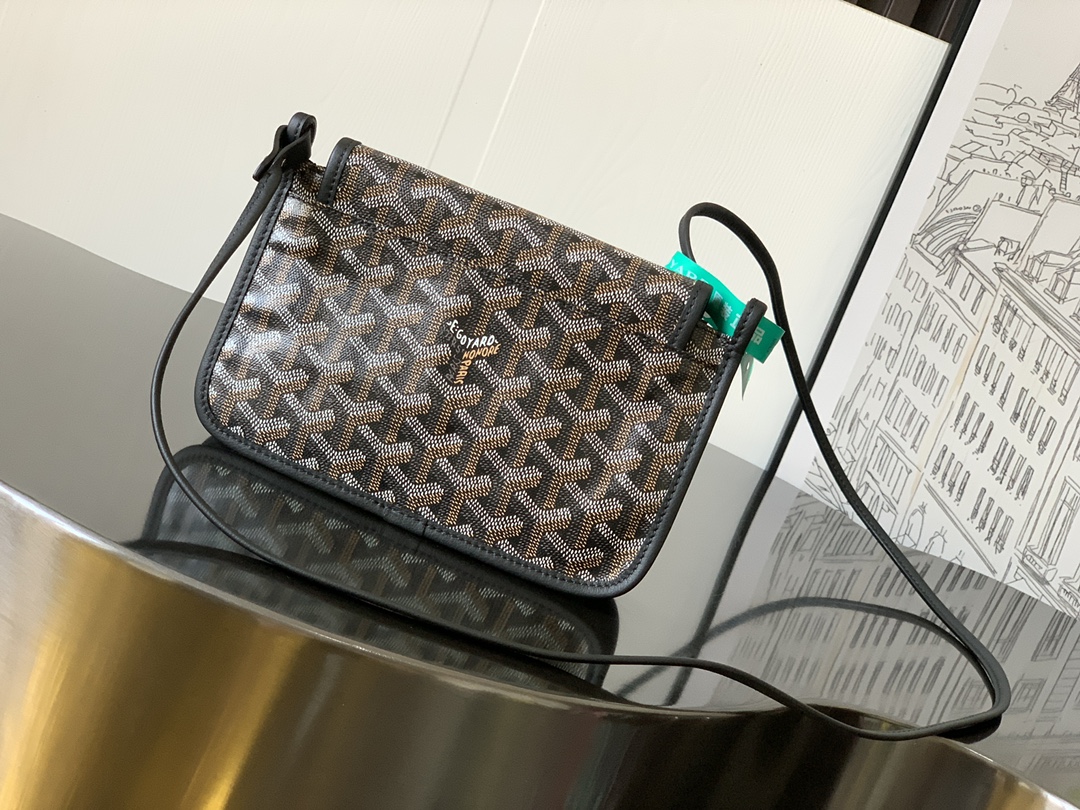 Goyard brown Goyardine Canvas Plumet Pocket Wallet |