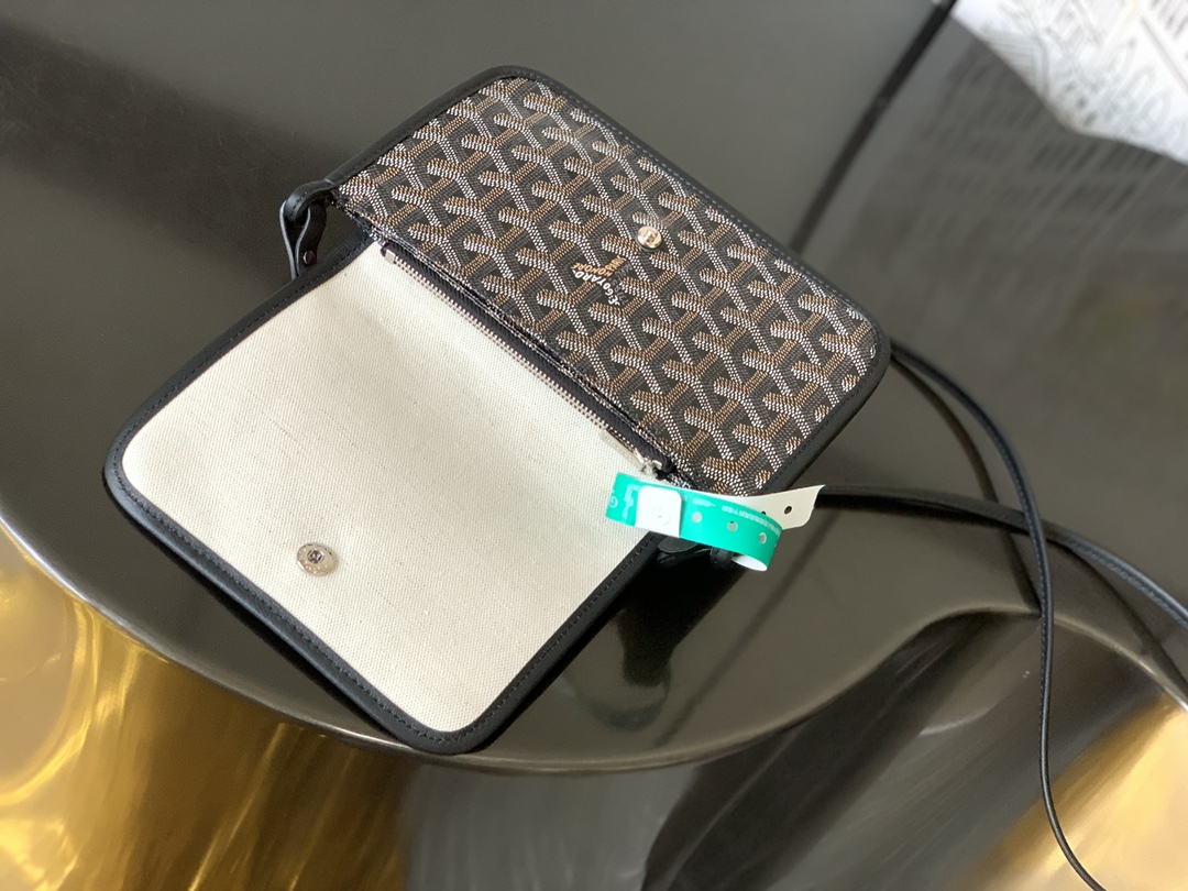 Goyard brown Goyardine Canvas Plumet Pocket Wallet |