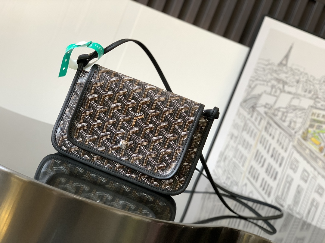 Goyard brown Goyardine Canvas Plumet Pocket Wallet |