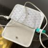 GOYARD Goyardine Plumet Wallet Clutch white 1051581