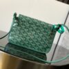 GOYARD Goyardine Plumet Wallet Clutch Green 1051581