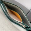 GOYARD Goyardine Plumet Wallet Clutch Green 1051581