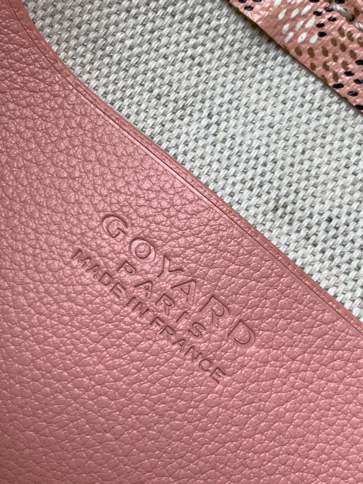 Goyard Pink Goyardine Canvas Plumet Pocket Wallet |