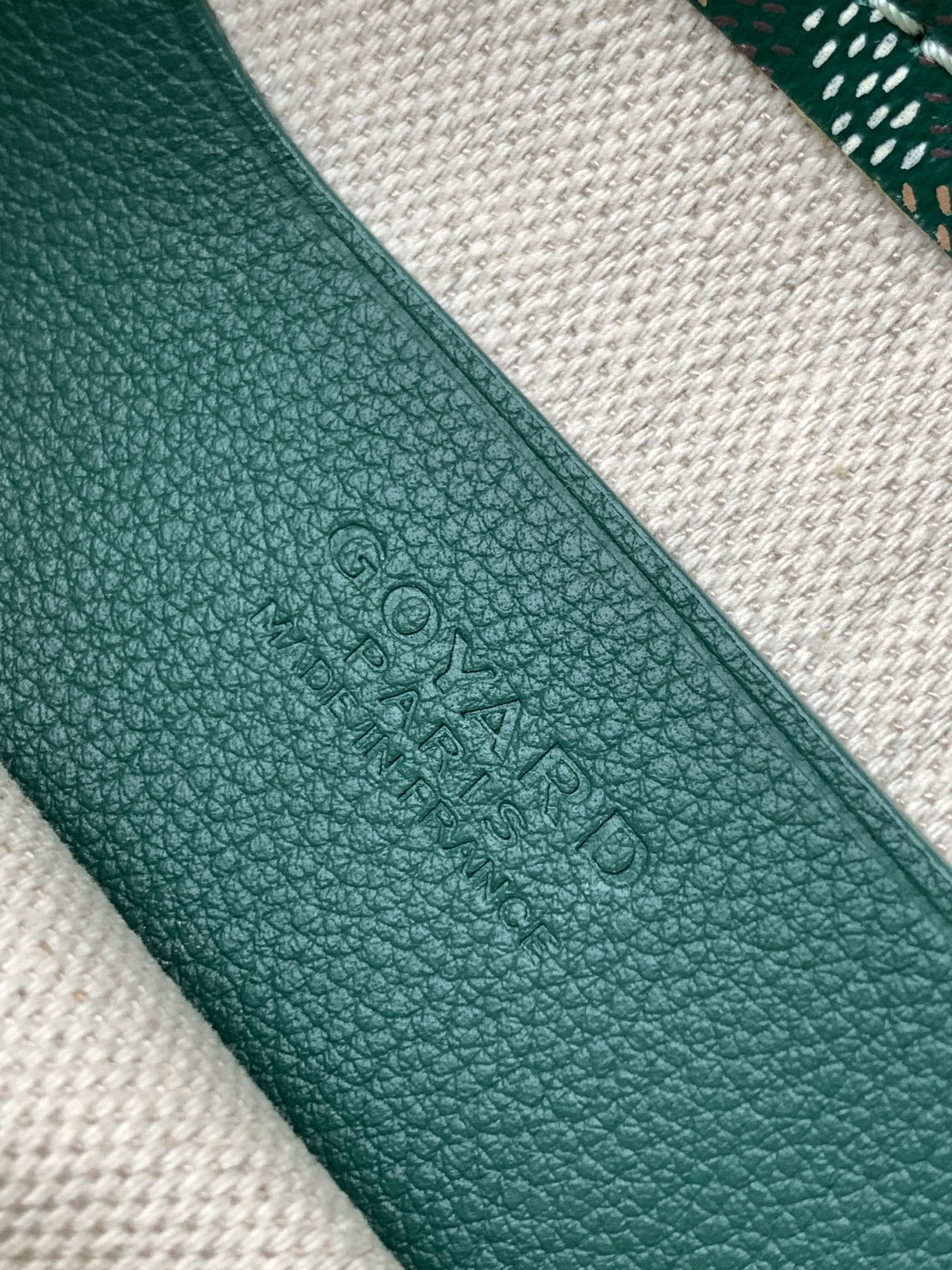 GOYARD Goyardine Plumet Wallet Clutch Green 1051581