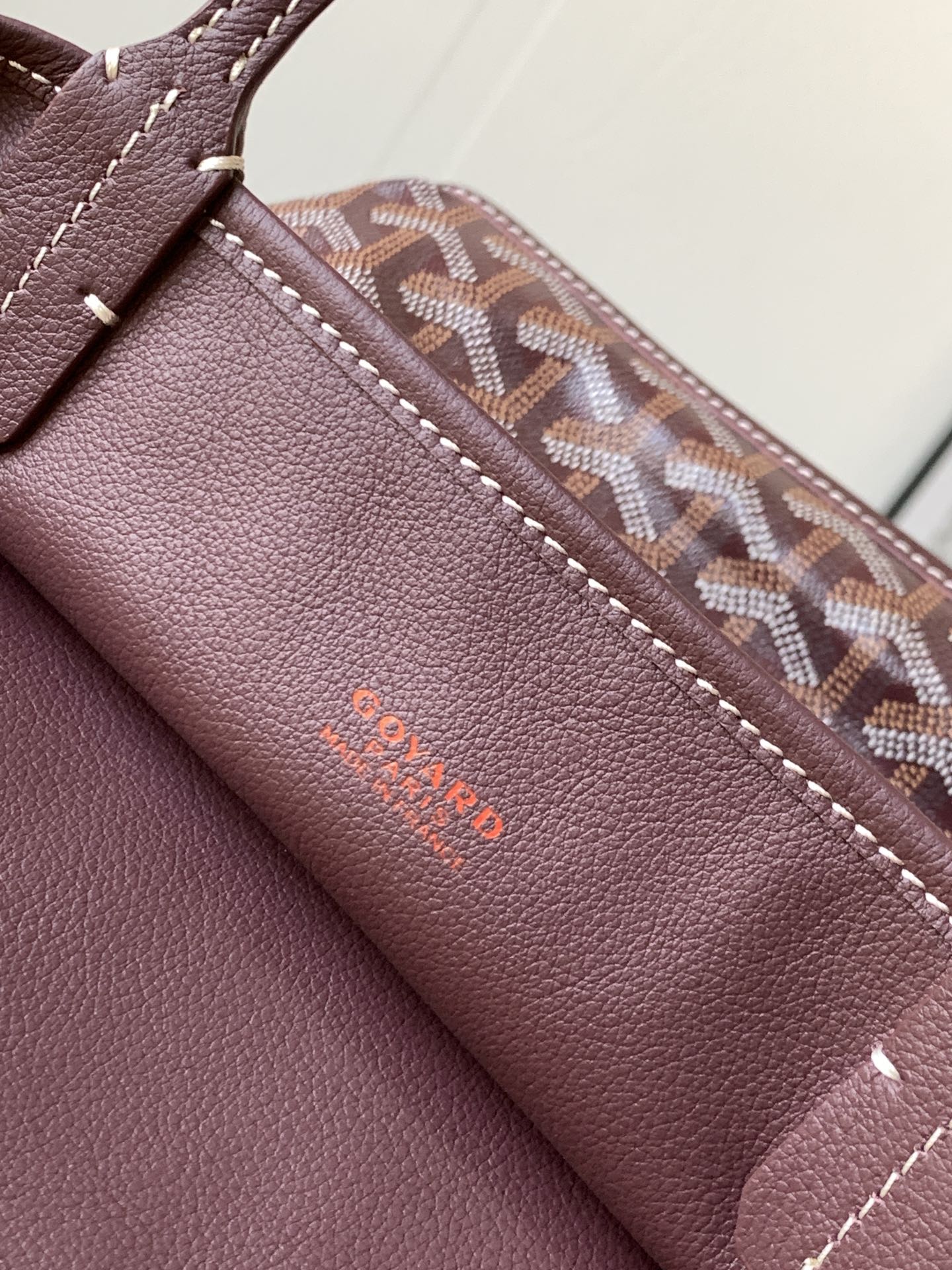 Goyard Black Anjou Mini Bag brown red Women's Handbag