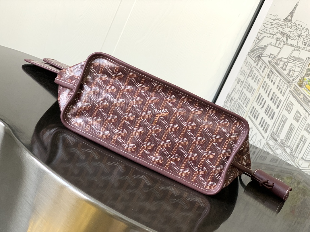 Goyard Black Anjou Mini Bag brown red Women's Handbag