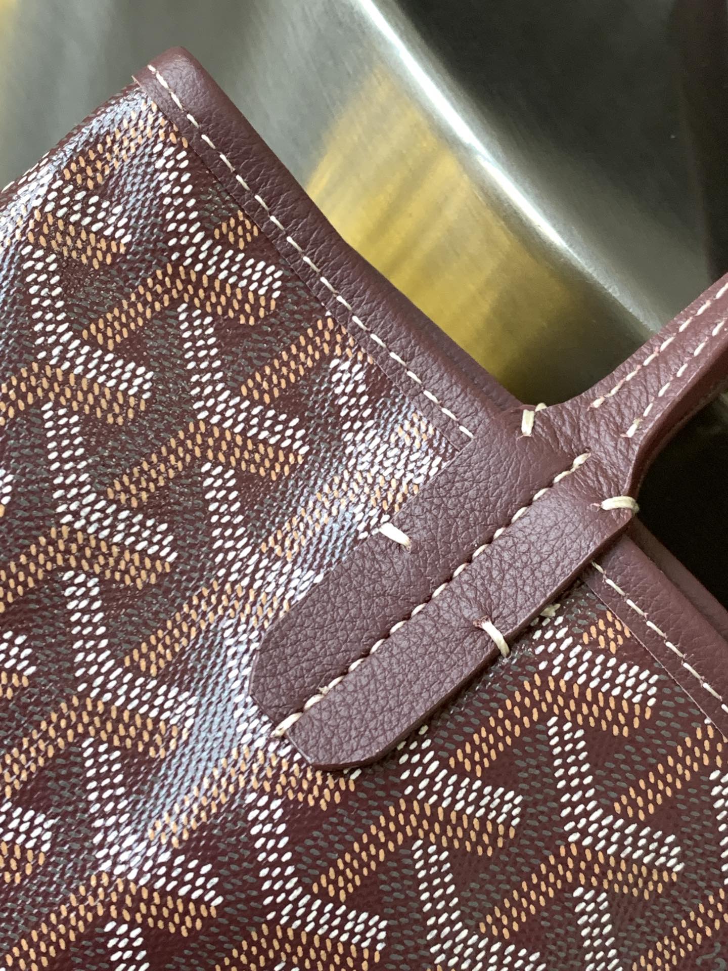 Goyard Black Anjou Mini Bag brown red Women's Handbag