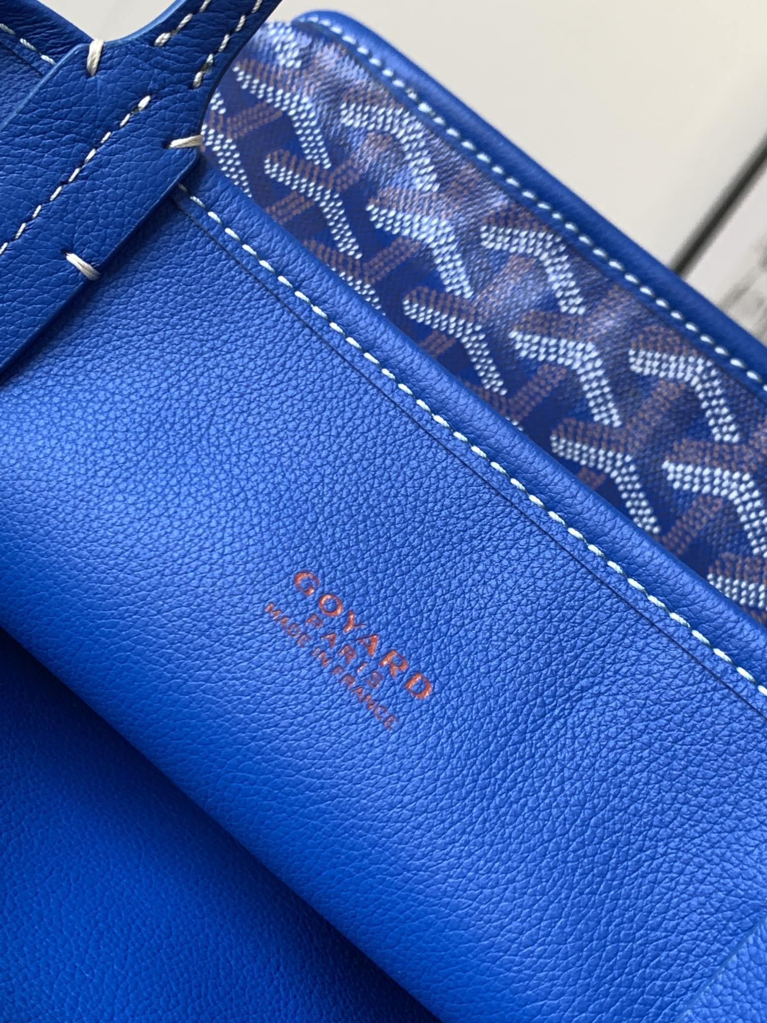 Goyard Black Anjou Mini Bag Blue Women's Handbag
