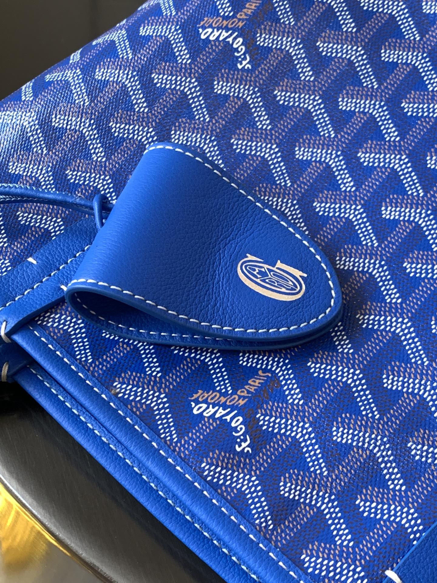 Goyard Black Anjou Mini Bag Blue Women's Handbag