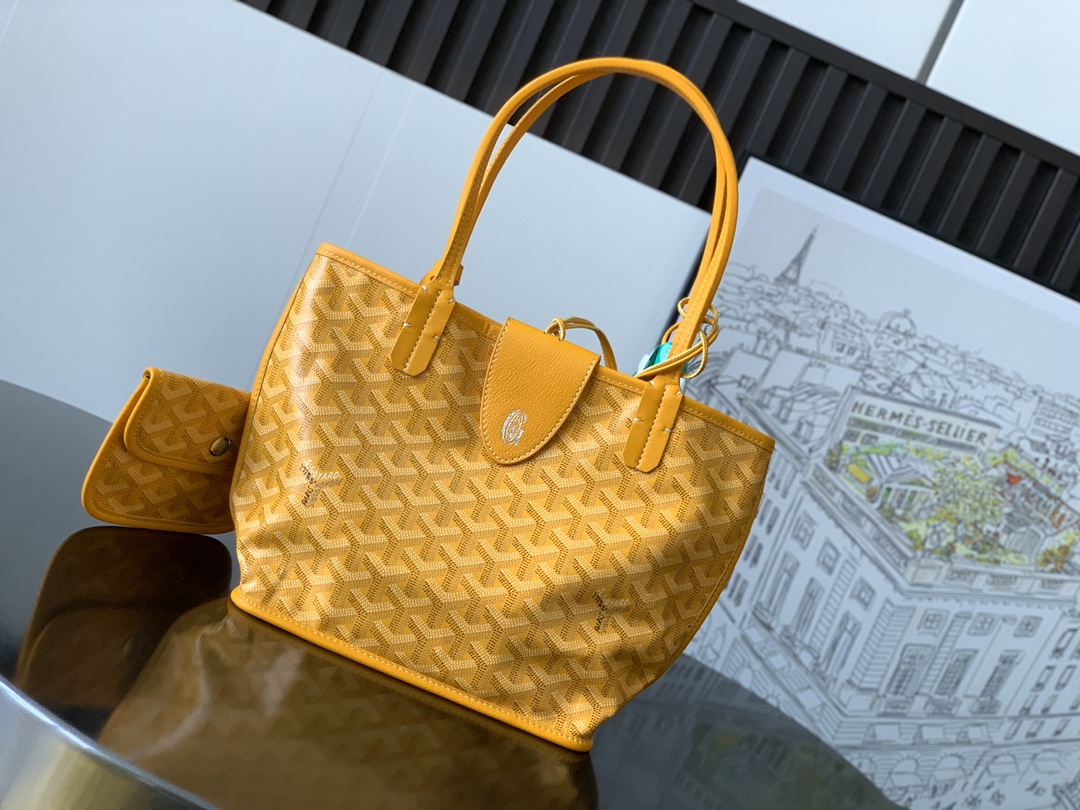 Goyard Black Anjou Mini Bag yellow Women’s Handbag