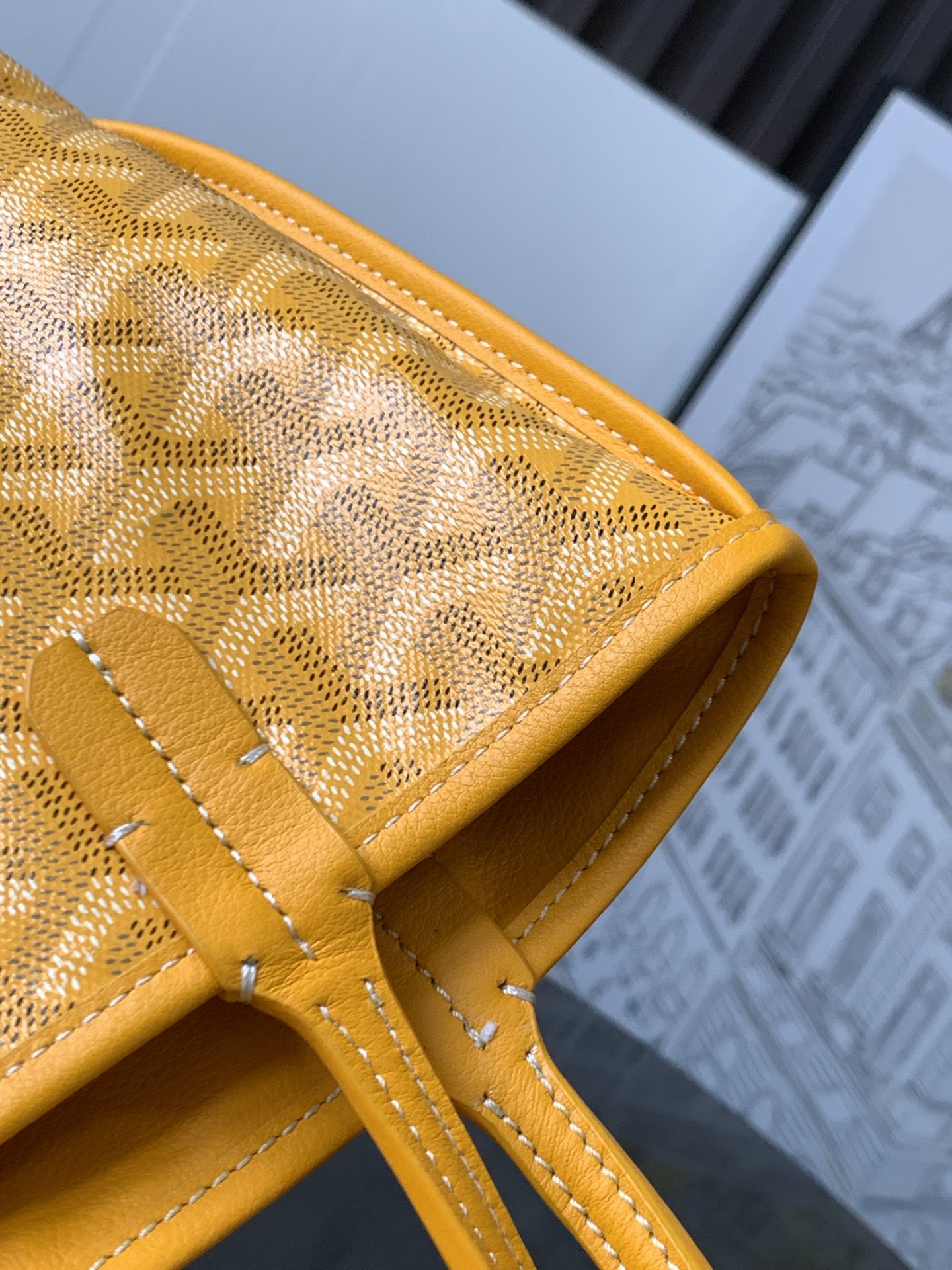 Goyard Black Anjou Mini Bag yellow Women's Handbag