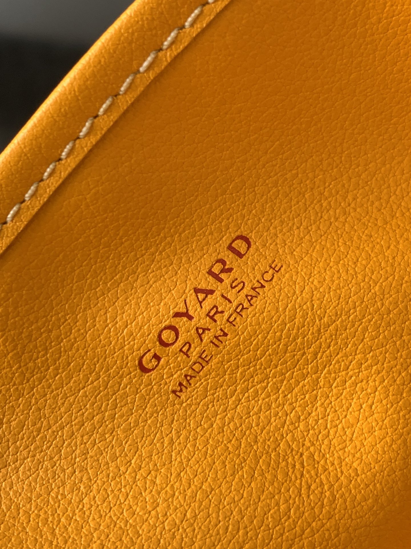 Goyard Black Anjou Mini Bag yellow Women's Handbag