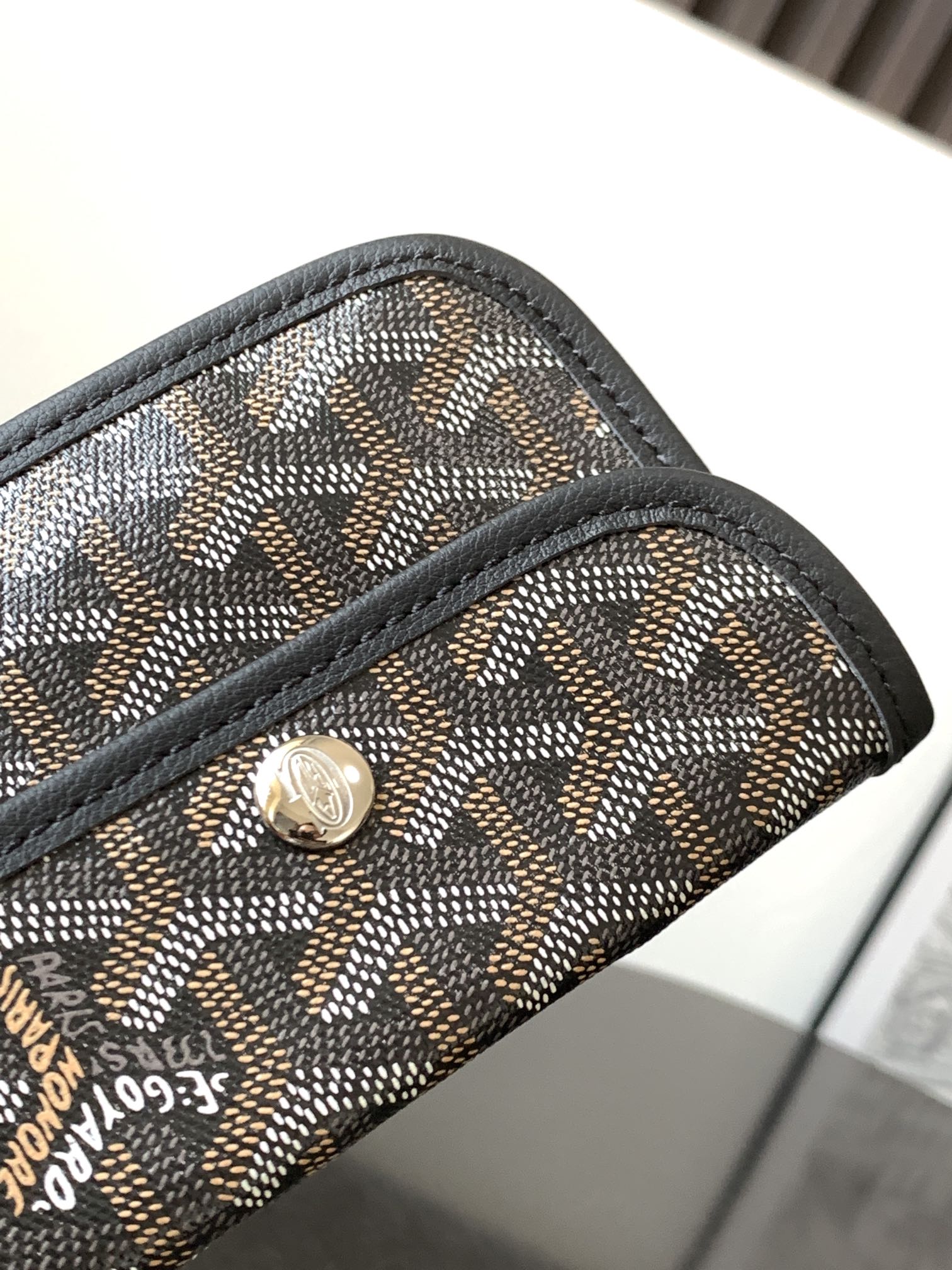 Goyard Black Anjou Mini Bag Black brown Women's Handbag