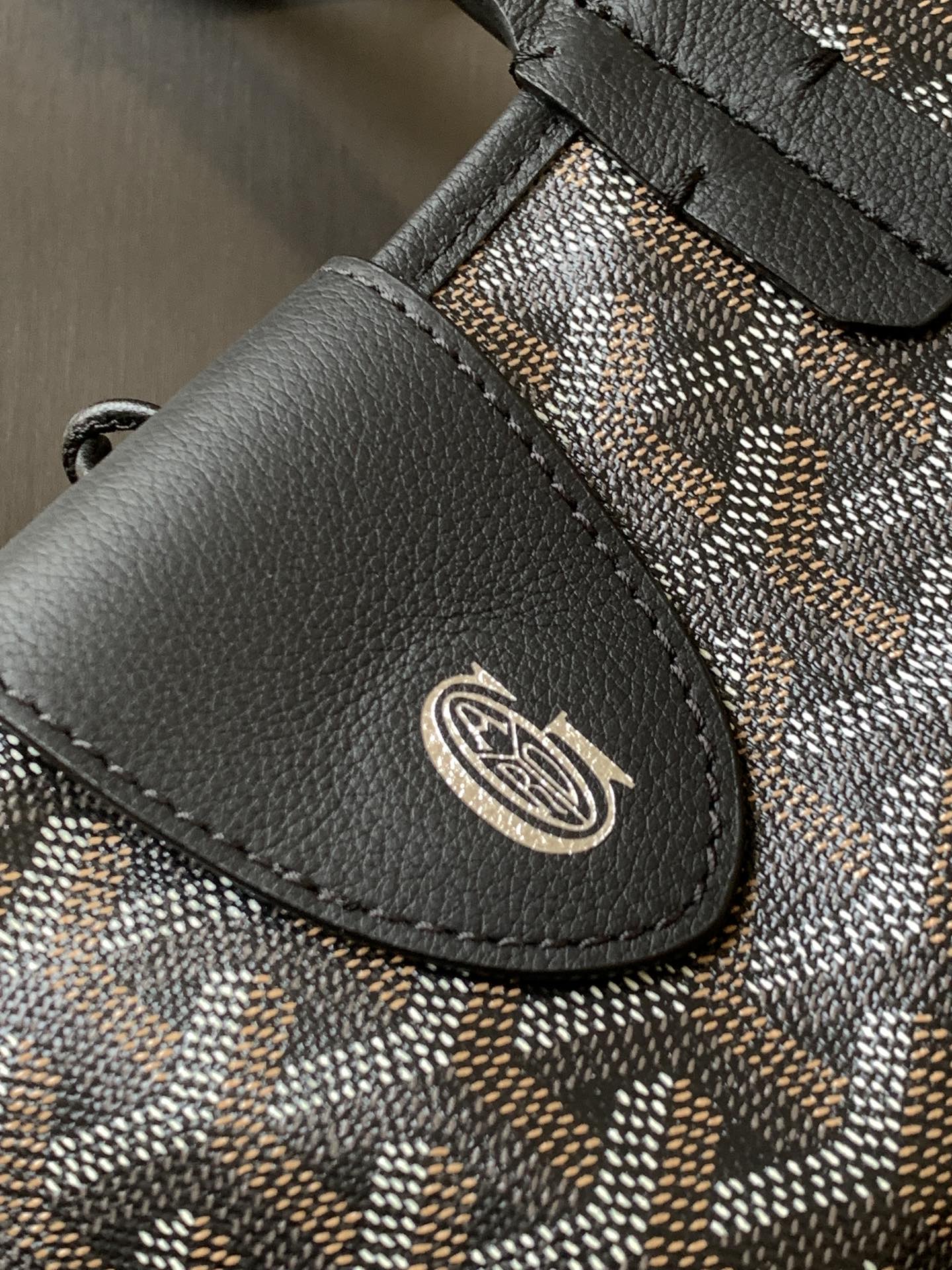 Goyard Black Anjou Mini Bag Black brown Women's Handbag