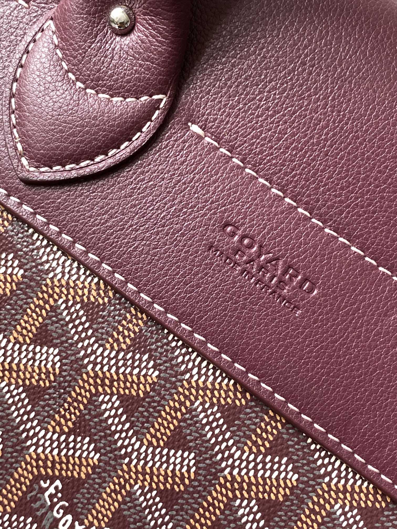Goyard Bordeaux Chevron Print Coated Canvas Alpin Mini Backpack Bag