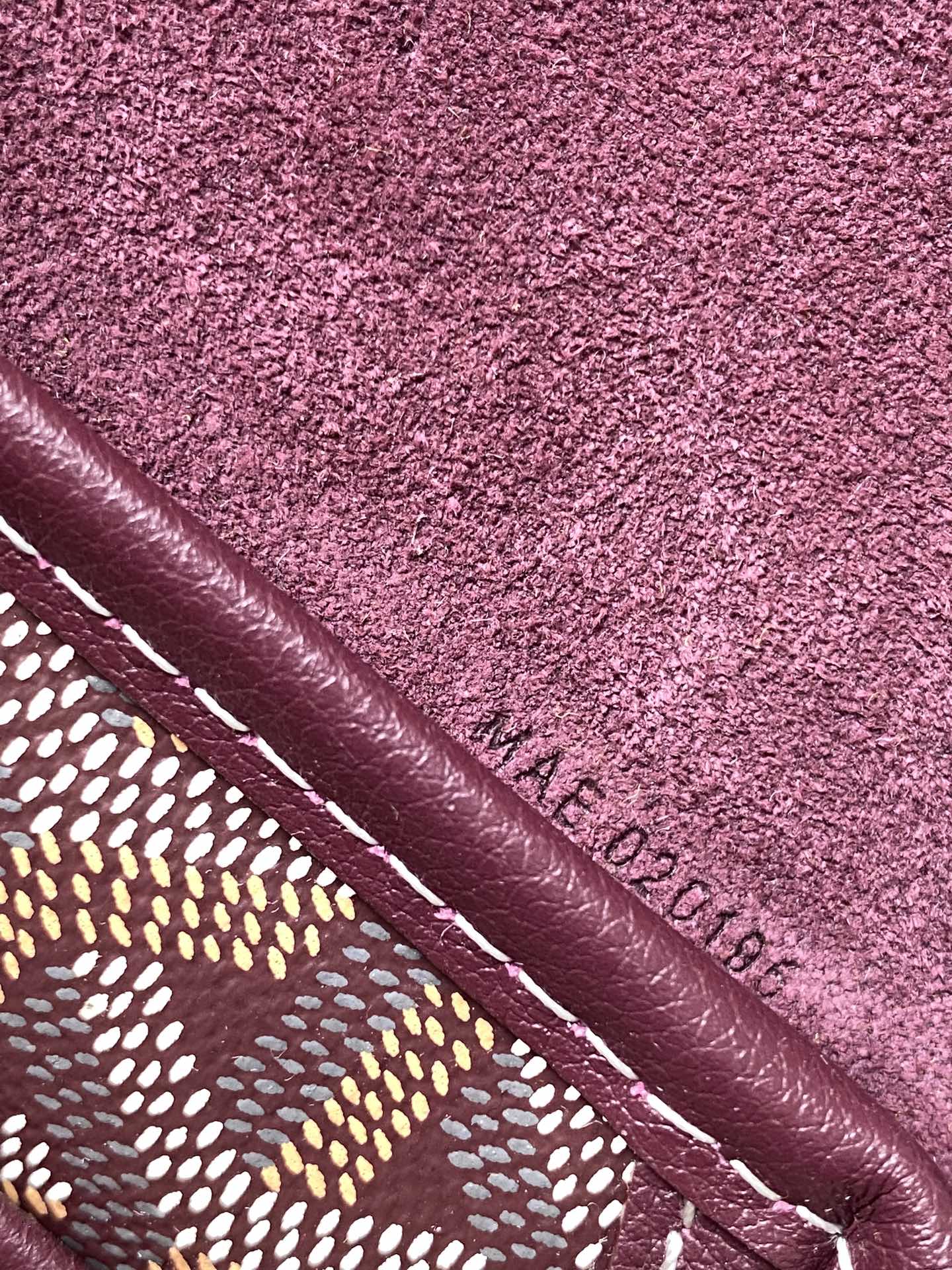 Goyard Bordeaux Chevron Print Coated Canvas Alpin Mini Backpack Bag