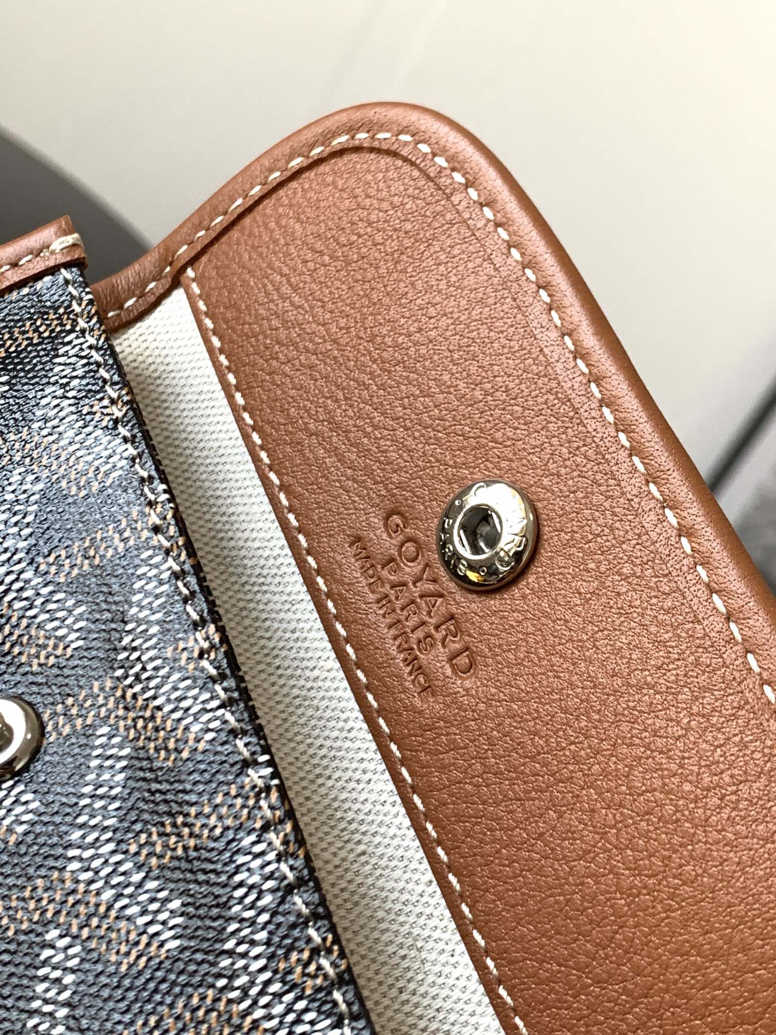 Goyard Black Anjou Mini Bag Brown  Women's Handbag