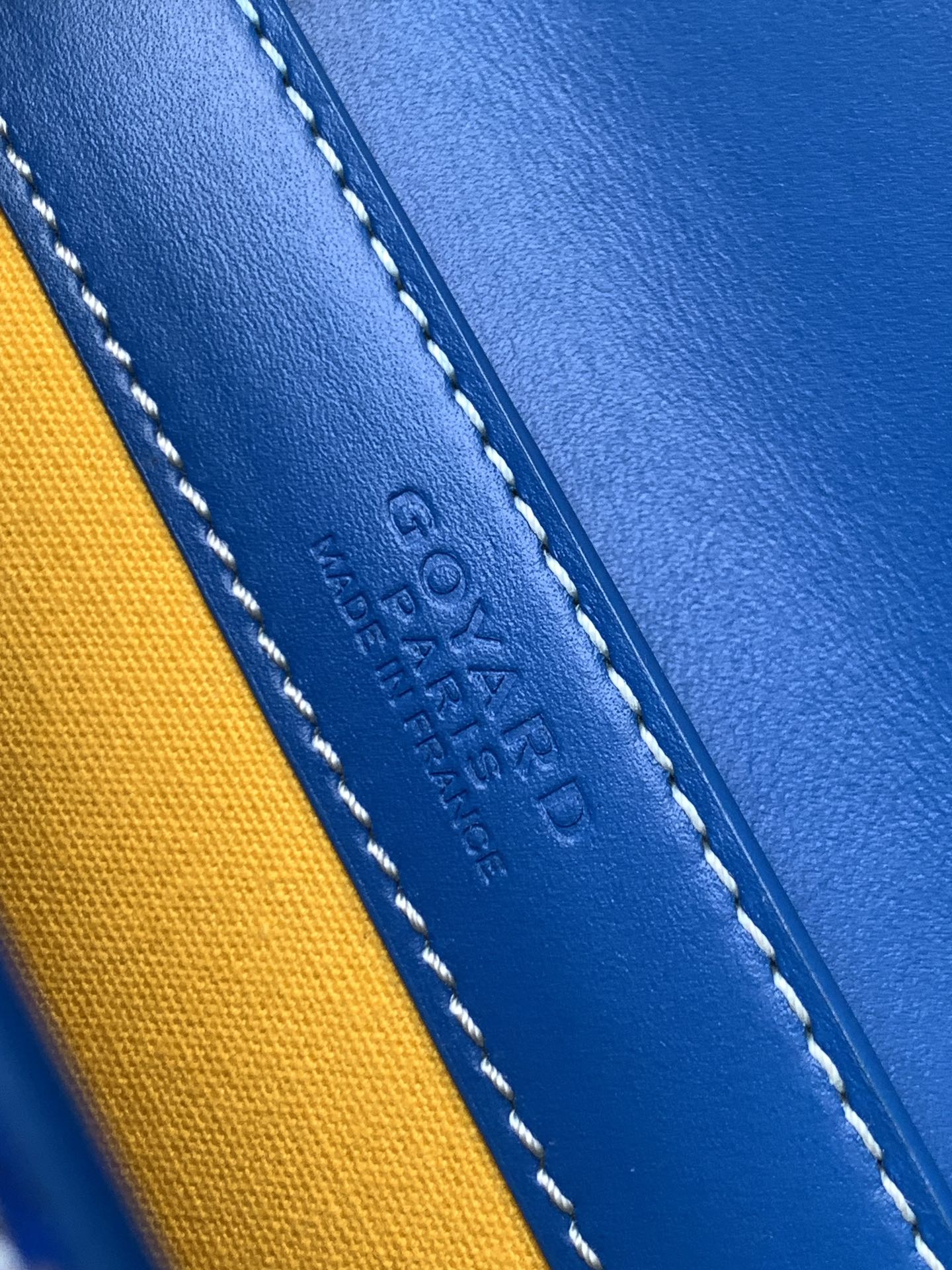 Goyard Blue Goyardine Saigon PM Cloth Cloth ref.1979482