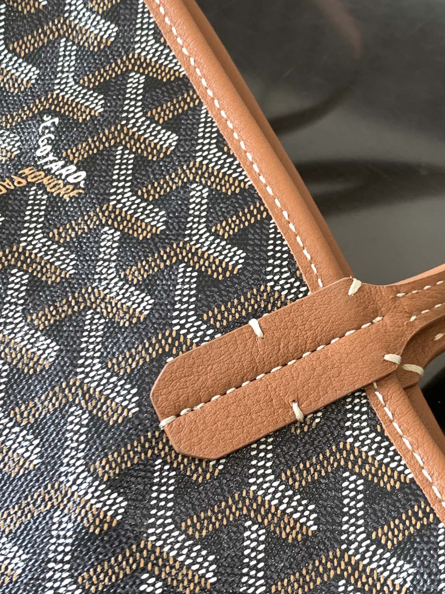 Goyard Black Anjou Mini Bag Brown  Women's Handbag