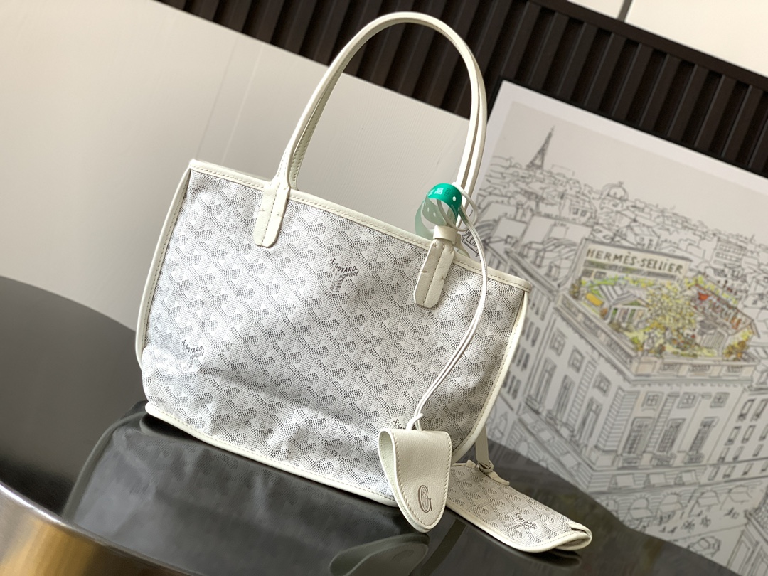 Goyard Black Anjou Mini Bag white Women's Handbag