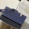 Goyard Saigon Structure PM Navy Blue Goyardine Palladiu