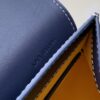 Goyard Saigon Structure PM Navy Blue Goyardine Palladiu