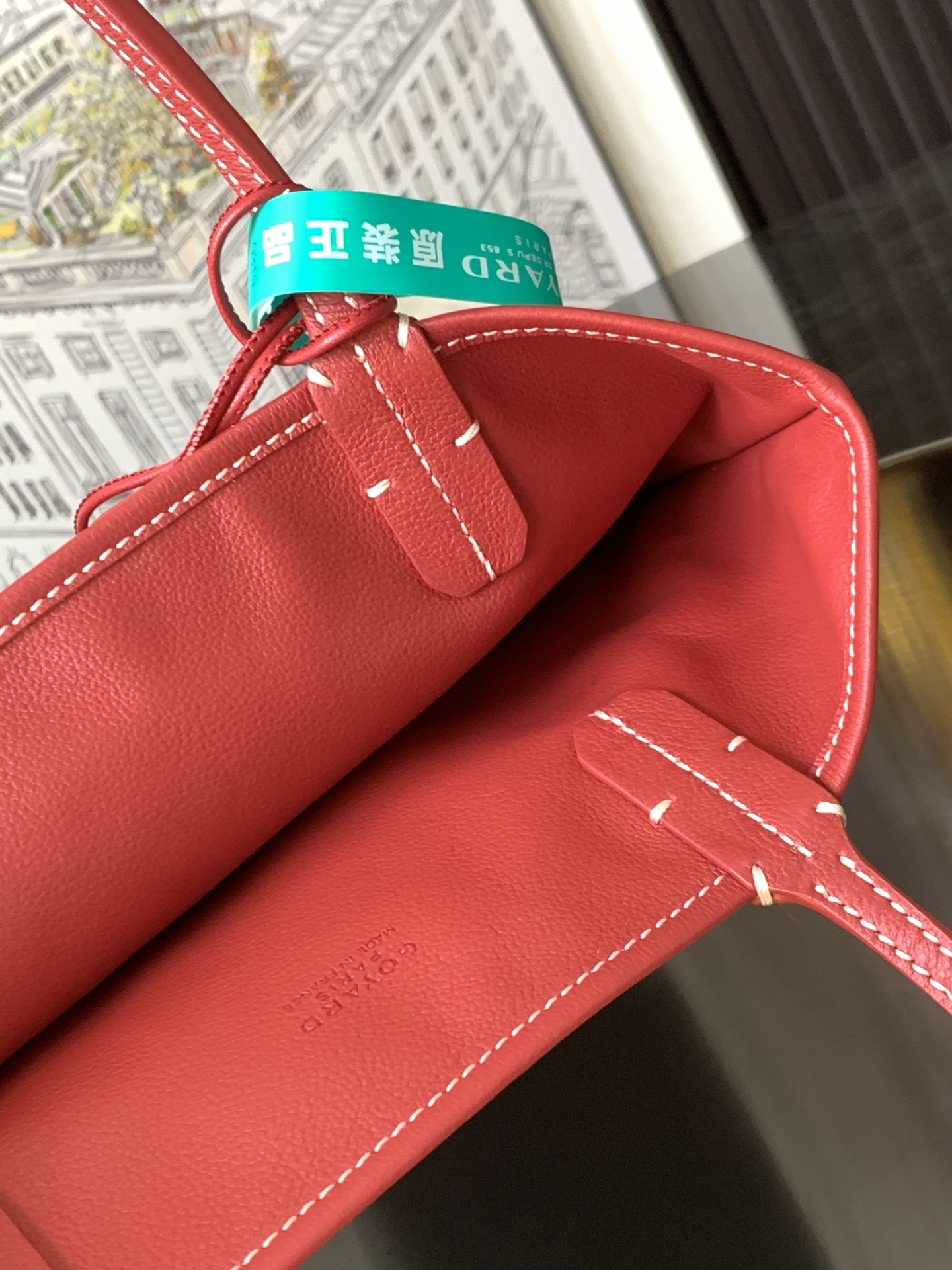 Goyard Black Anjou Mini Bag red Women's Handbag