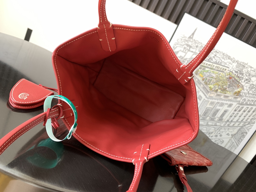 Goyard Black Anjou Mini Bag red Women's Handbag
