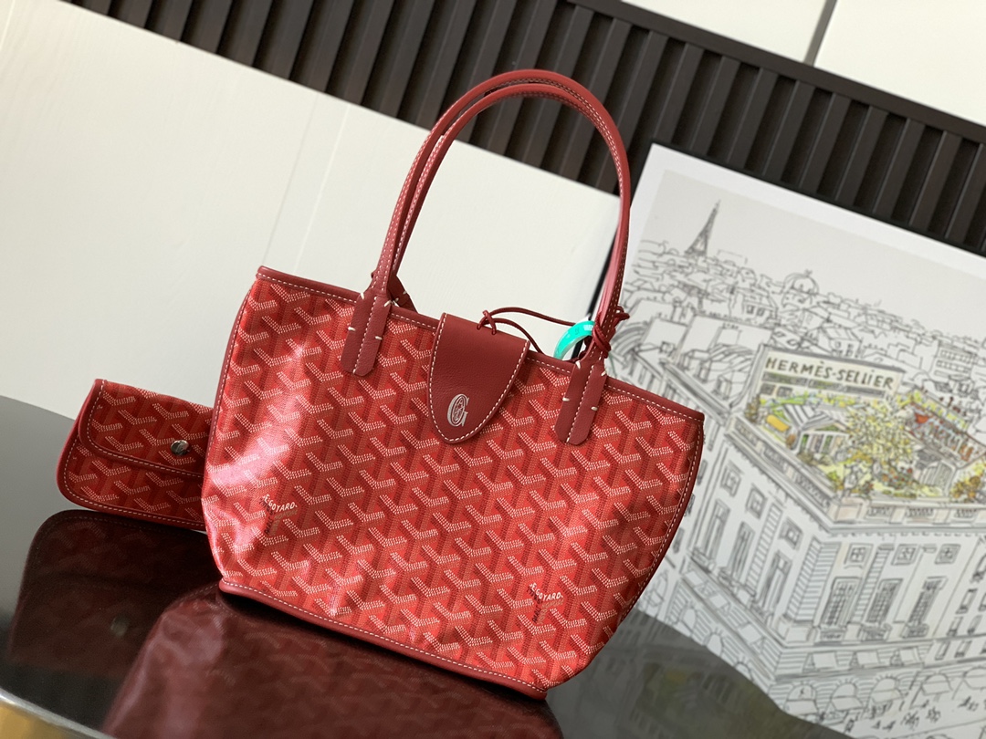 Goyard Black Anjou Mini Bag red Women’s Handbag