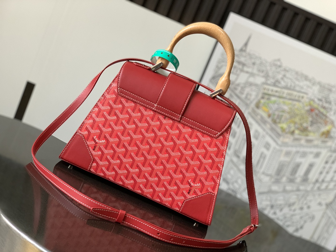 Saïgon leather handbag Goyard Red in Leather - 54695218