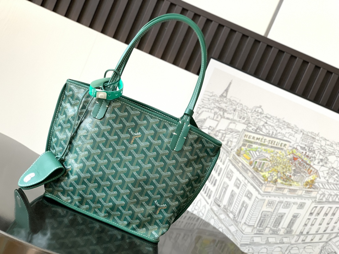 Goyard Black Anjou Mini Bag green Women's Handbag