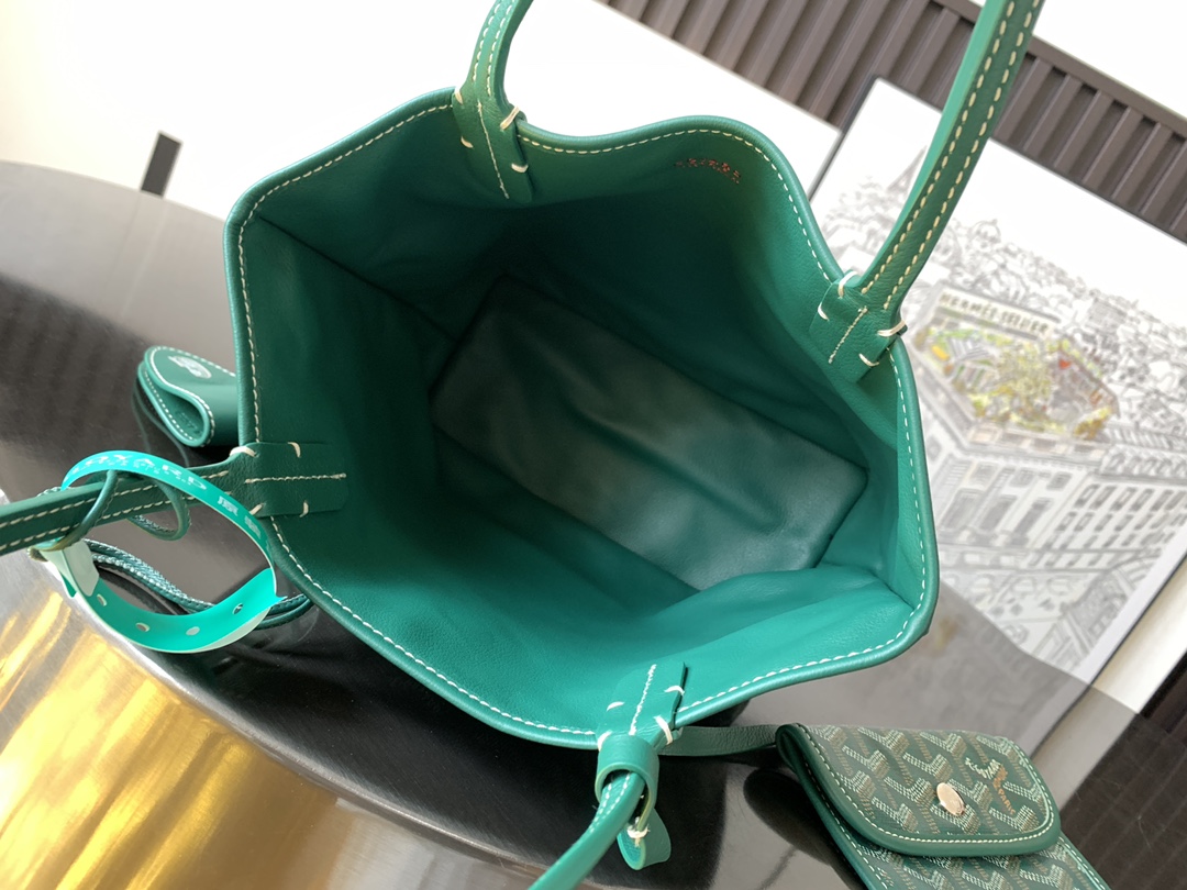 Goyard Black Anjou Mini Bag green Women's Handbag