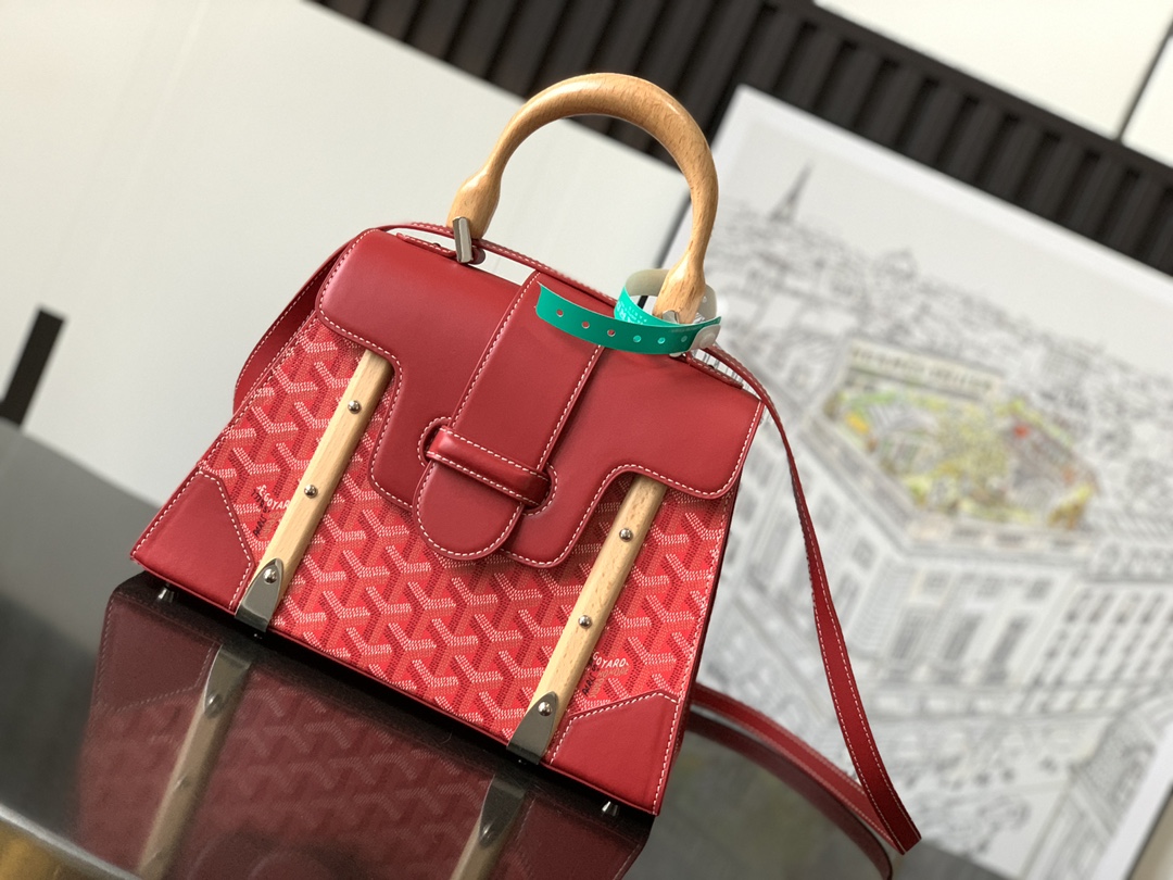 Saïgon leather handbag Goyard Red in Leather – 54695218