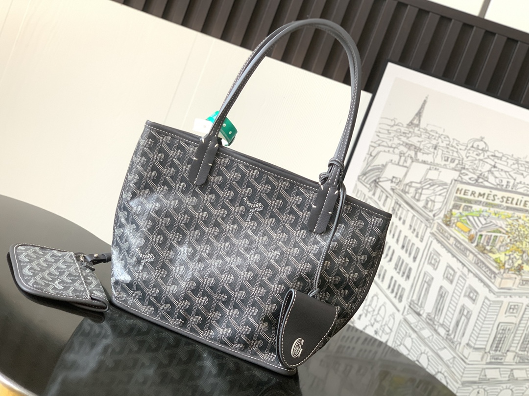 Goyard Black Anjou Mini Bag Black Women's Handbag