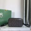 Goyard Goyardine Canvas Black Cap Vert PM Bag