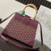 Goyard Burgundy Goyardine "Saigon" PM Top Handle Bag