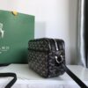 Goyard Goyardine Canvas Black Cap Vert PM Bag