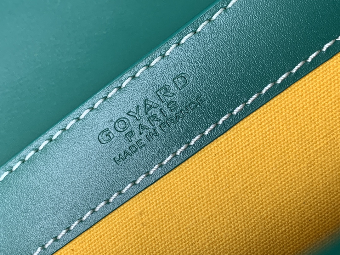 GOYARD Saigon Structure Mini Hand Shoulder Bag PVC green