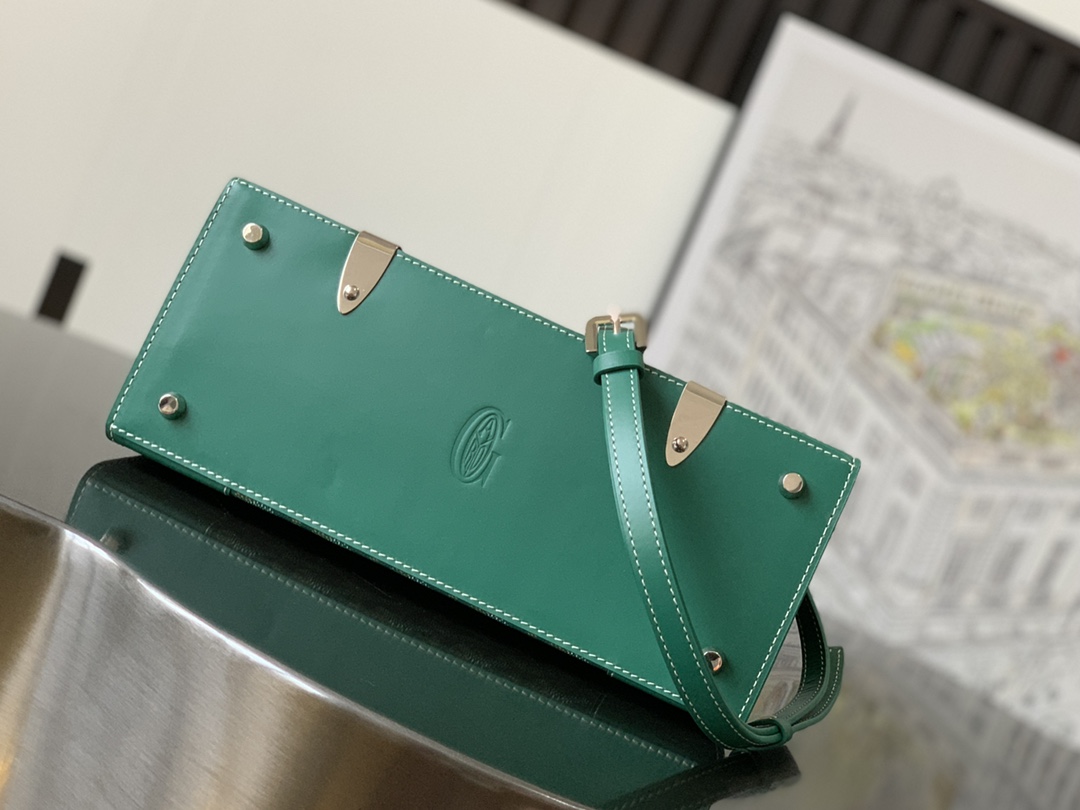 GOYARD Saigon Structure Mini Hand Shoulder Bag PVC green