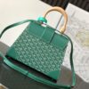 GOYARD Saigon Structure Mini Hand Shoulder Bag PVC green