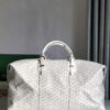 Goyard Sac Boeing 55 Duffle Handbag in white