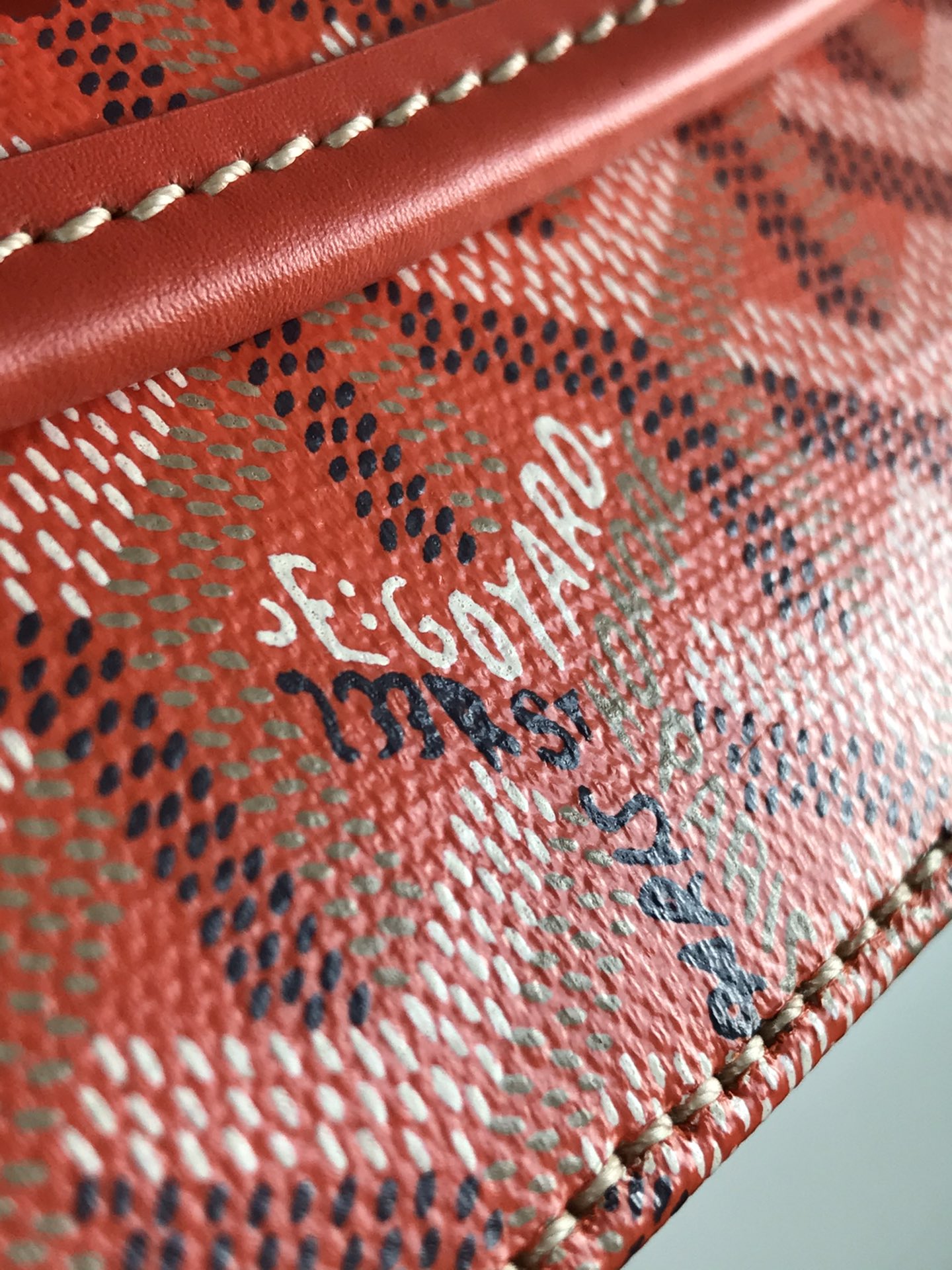 GOYARD Goyardine Belvedere II PM Messenger Bag Orange