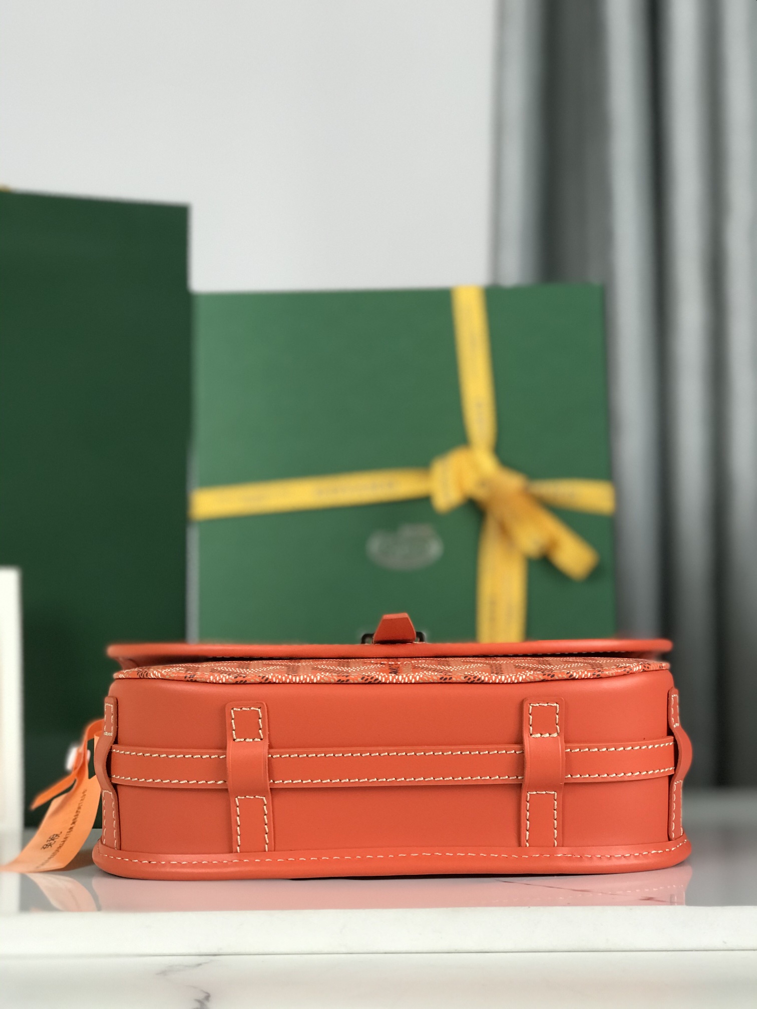 GOYARD Goyardine Belvedere II PM Messenger Bag Orange