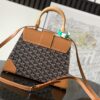 Goyard Brown Goyardine Coated Canvas and Leather Saigon PM Top Handle Bag Goyar