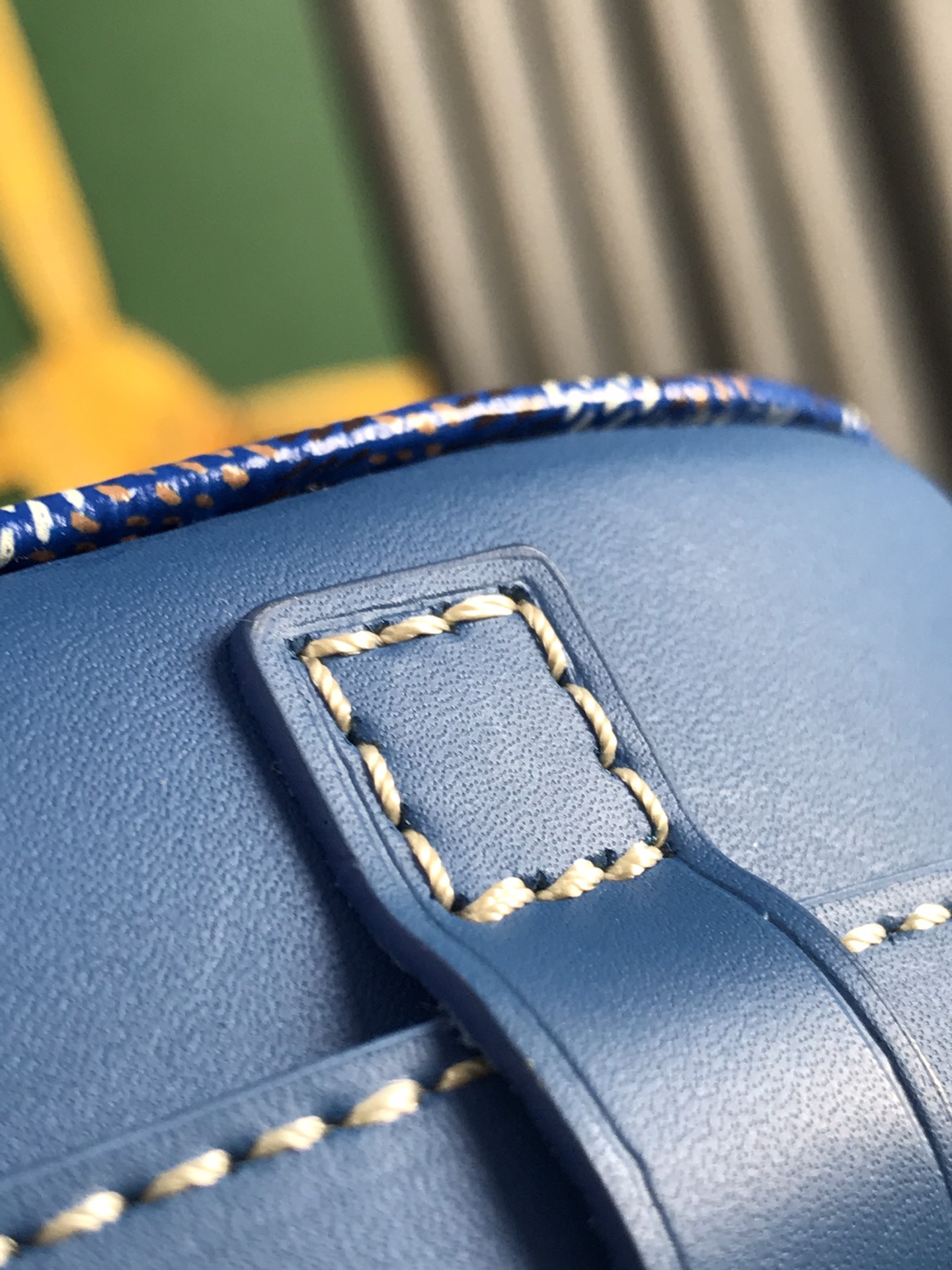 Goyard Toile Goyardine Bleue Belvédère PM ref.1326531