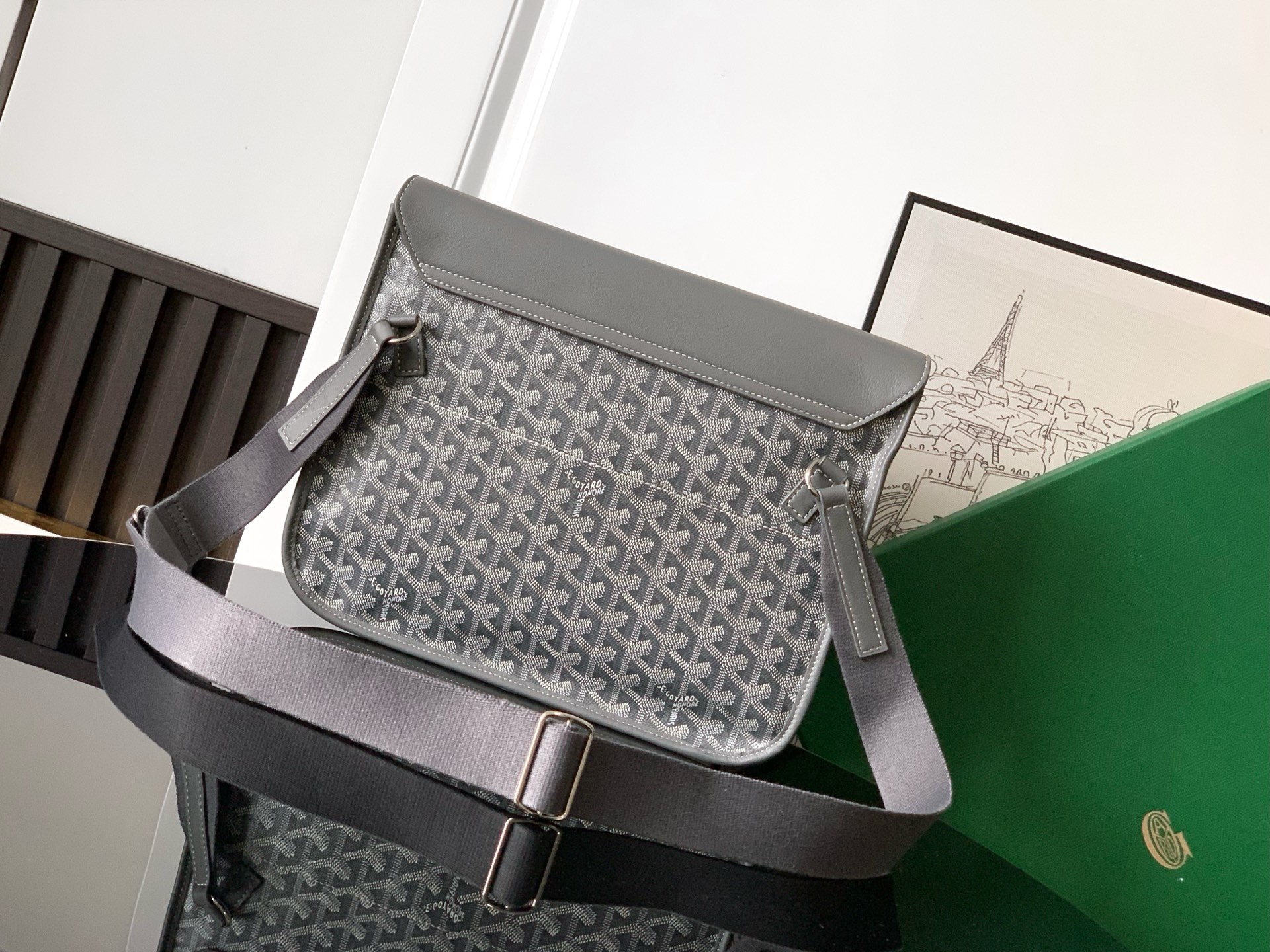 GOYARD Goyardine Sac Cap Vert gray 1665373 |