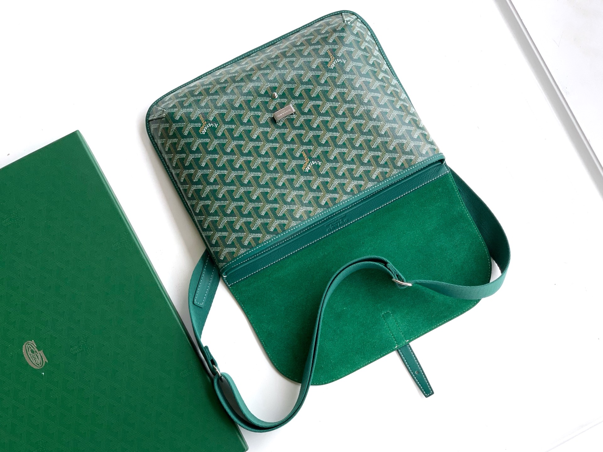 Leather handbag Goyard Green in Leather - 55874319