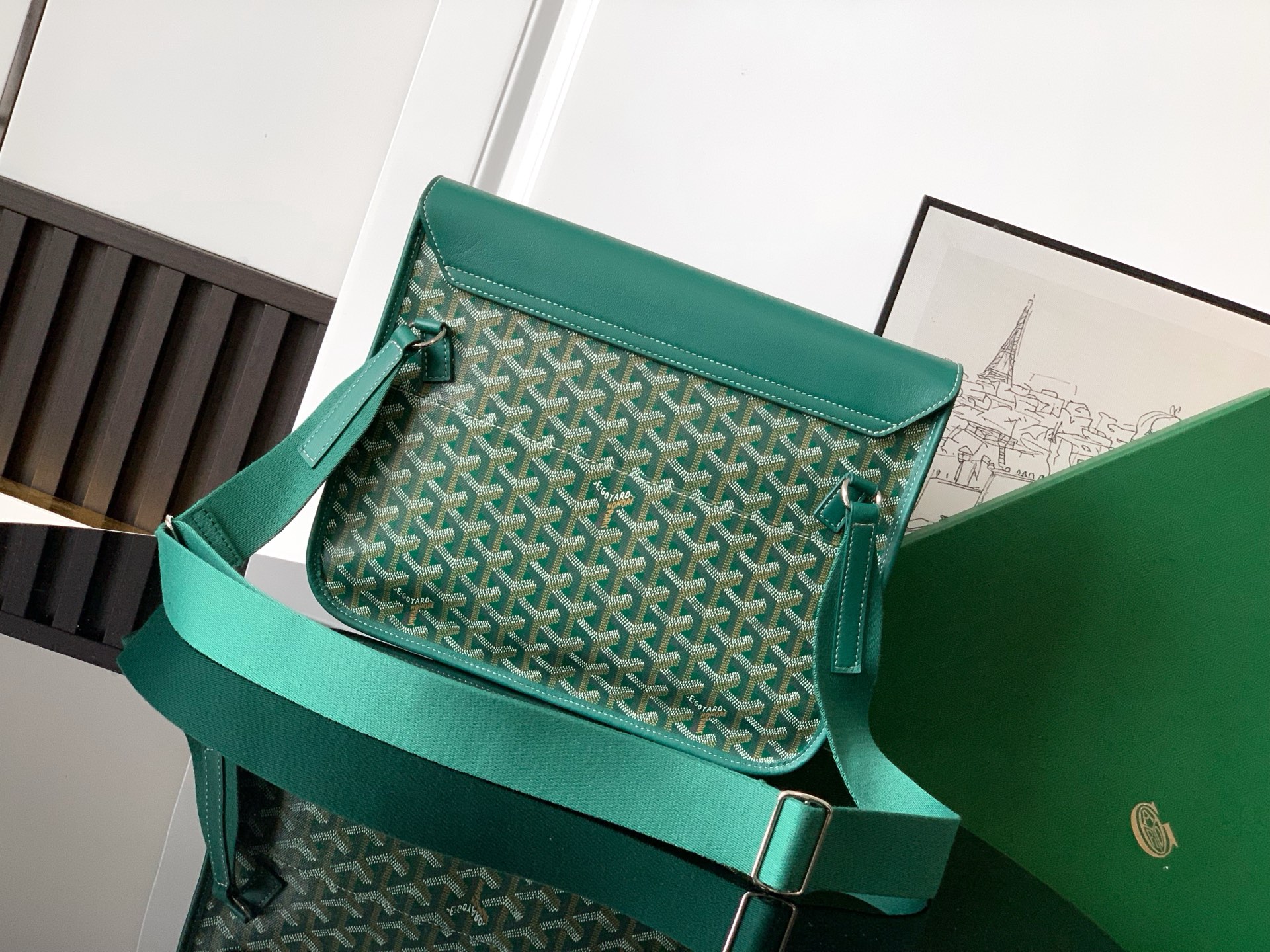 Leather handbag Goyard Green in Leather - 55874319